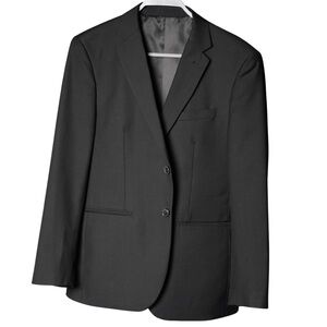 Alain Dupetit 38S Solid Black Suit
Slim Fit